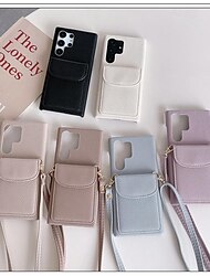 Phone Case For Samsung Galaxy S24 Ultra Plus S23 Ultra Plus S22 Plus  Ultra A54 A34 A14 A53 A33 A23 A13 A22 Wallet Case with Lanyard Card Slot Shockproof Retro PC PU Leather