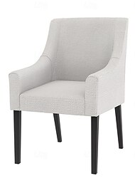 SAKARIAS Chair Cover with Armrests Solid Color Quilted Slipcovers IKEA Series