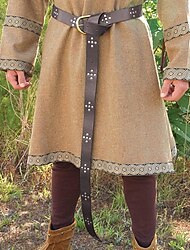 Medievale Rinascimentale Steampunk 17 ° secolo Costume cosplay Cintura Guerriero Vichingo Cavaliere celtico Ranger Elfico Per uomo Per donna Mascherata Prestazioni Palco GRV Cintura