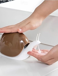 Dispensador de jabón líquido con forma de caracol, dispensador de loción para encimera estilo prensa, botella con bomba para accesorios de baño
