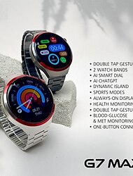 TC-C66-G7 MAX+ Умные часы 1.53 дюймовый Смарт Часы Bluetooth Педометр Напоминание о звонке Фитнес-трекер Совместим с Android iOS Женский Мужчины
