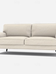 stocksund 100% bawełniana narzuta na sofę 3-osobowa, pikowana bawełniana w jednolitym kolorze, seria ikea