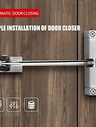 Geräuscharmer, einstellbarer automatischer Türschließer, leichter, automatischer Türschließer mit Soft-Close-Feder für müheloses, leises Schließen der Tür