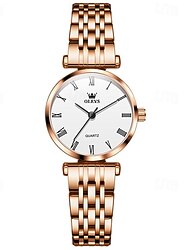 új olevs olevs márka divat trend rozsdamentes acél pánt női órák egyszerű sport szabadidő utazás utazás üzlet vízálló karóra