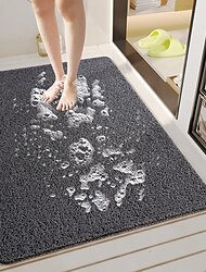 シャワー室内用シャワーマット、ヘチマバスマット、滑り止め、防カビ、抗菌、ソフトPVCバスタブマット、浴室の濡れたシャワーエリア用