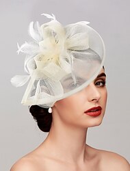 Fascinátorok Tollak Hálós Lemezkalap Esküvői Lóverseny Hölgyek Nap Melbourne Cup Tollas Kalapfejdísz Fejdísz a lenyűgöző öltözködésért Versenynapi Ruha