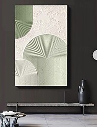 olejomalba ručně béžová wabi sabi olejomalba ručně malovaná nástěnná malba zelená béžová abstraktní malba velká zelená minimalistická nástěnná malba béžová texturované plátno neutrální nástěnná