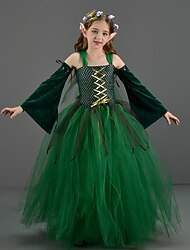 Carnival Costume Costume Tutu Elf Dress Up Kid's Girls' Children's Day Masquerade Party Dress Up