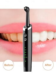 Pulidor de dientes eléctrico profesional con 5 cabezales de repuesto y 5 modos de limpieza Carga por USB Kit de pulidor de dientes resistente al agua Regalo del Día de San Valentín