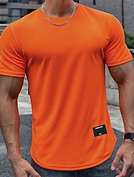 Bărbați Mată Κοντομάνικο για τρέξιμο Vară Manșon scurt Casual Îmbrăcăminte Atletică Uscare rapidă Απαλό Respirabil Gimnastică antrenament Alergat Mers Jogging Albastru piscină Gri Închis Negru