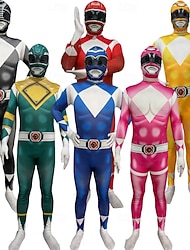 Mächtige Morphin Power Rangers Tommy Oliver Cosplay Kostüm Overall Cosplay Film Cosplay for Herren Damen Jungen Kinder Erwachsene Karneval Maskerade Veranstaltung / Fest Maskerade