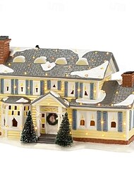 kerstmis nationale lampoon hars beeldje vakantie vakantiehuis handgeschilderd dorp display cadeau kerstmis huis decoratie kerstcadeau