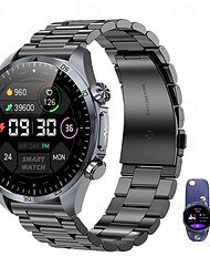 iMosi TK29 Slimme horloge 1.43 inch(es) Smart horloge Bluetooth ECG + PPG Temperatuurbewaking Stappenteller Compatibel met: Android iOS Dames Heren Mediabediening Berichtherinnering Camerabediening