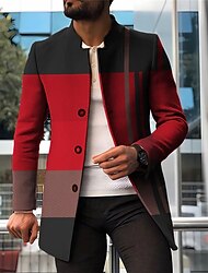 Hombre Raya Geometría Abrigo de invierno Sobretodo Abrigo Mantiene abrigado Cómodo Transpirable Moda Ropa de calle Negocios Trabajo Usar para trabajar Noche Bolsillo Estampado Otoño invierno Cuello Hombre Raya Geometría Abrigo de invierno Sobretodo Abrigo Mantiene abrigado Cómodo Transpirable Moda Ropa de calle Negocios Trabajo Usar para trabajar Noche Bolsillo Estampado Otoño invierno Cuello