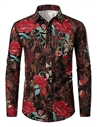 Retro / vintage 1970 luku Pusero Hippi Disko Naamiaispuku Miesten Halloween Karnevaali Juhla Juhlat Rento / arki Aikuisten Pusero