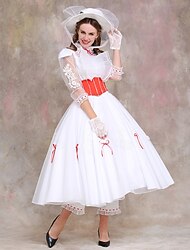Mary Poppins Jurken Cosplay kostuum Kostuums for Dames Volwassenen Maskerade Feest