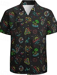 Retro vintage Jaren '80 Blouse / overhemd Kostuum Voor heren Halloween Carnaval Maskerade Feest / Uitgaan Prideparade Trots maand Volwassenen Hemd