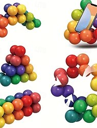 20 τεμάχίων Συναίσθημα Ψυχαγωγικά Παιχνίδια - 3D Ροταριακή Παζλ Μπάλα Ανακούφιση Άγχους Και Άγχος Δημιουργική Δραστηριότητα Μάθησης Προσχολικής Ηλικίας Δώρα Γενεθλίων Και Καλοκαιρινού Πάρτυ Για