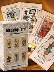 znaczenie karty tarota ze znaczeniem na nich początkujący tarot słowo kluczowe antyczny talia tarota naucz się tarota 78 kart na prezenty świąteczne