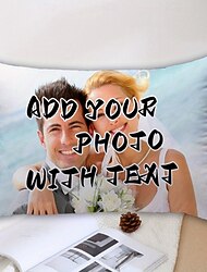Individualisierter Lendenkissenbezug Fügen Sie Ihr Bild hinzu Beste Abschlussgeschenk Personalisierte Fotodesign Bild Mode Lässiger Kissenbezug 1 Stück