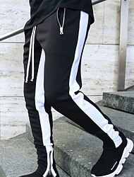 Herr Joggerbyxor Joggingbyxor Löparbyxor Atletiska byxor GYM byxor Snörning Ficka med blixtlås Byxa Inomhus Utomhus Sport & Utomhus Sommar Snabb tork Lättvikt Mjuk Maraton Träna Gång Skräddarsydd