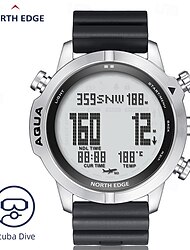 Męski profesjonalny zegarek do nurkowania zegarek komputerowy darmowy/nurkowanie w scuba 50M zegarki do nurkowania wysokościomierz barometr kompas zegar cyfrowy