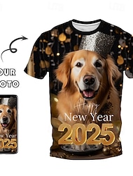 Personalized New Year Gifts T Shirt Unisex Custom T Shirt for Family Design Your Own Custom Shirts Personalized Unisex All Over Print Tee Custom Gifts New year custom