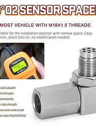 m18*1.5 kipufogó katalizátor hátsó oxigénérzékelő távtartó 90 fokos mini katalizátor lambda o2 adapter cel fix