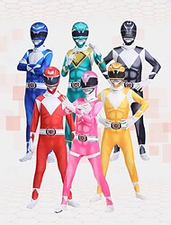 Hatalmas hősök Tommy Oliver Szerepjáték Jelmezek Kezeslábas Szerepjáték Mindszentek napja for Férfi Női Fiú Gyermek Felnőttek Mindszentek napja Farsang Álarcos mulatság