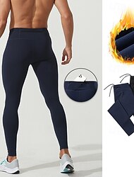 Men's Running Tights Leggings Compression Tights Leggings Elastic Waistband Base Layer Outdoor Sports & Outdoor Athletic Fall Thermal Warm Quick Dry Soft Sweat wicking Power Flex Marathon Running