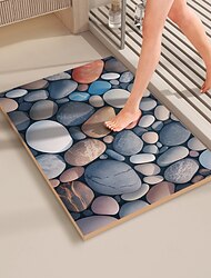 Baño Esteras de Baño Novedad Alfombra absorbente de baño Poliéster Antideslizante
