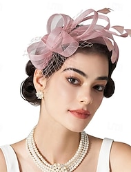 Elegant Derbyt Huvudbonad Fascinator Gentledam Maskeradkläder Dam Karnival Fest Derby Bröllopsfest Vuxna Fascinator Vår & sommar