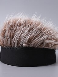 Per uomo Cappello con visiera e parrucche appuntite Visiera per capelli finti Parrucca Uomo Cappello da sole Cappello parrucca Cappello da golf con parrucca Nero Caffè 100% cotone Sexy Di tendenza Per uomo Cappello con visiera e parrucche appuntite Visiera per capelli finti Parrucca Uomo Cappello da sole Cappello parrucca Cappello da golf con parrucca Nero Caffè 100% cotone Sexy Di tendenza