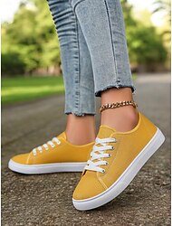 canvas veterschoenen voor dames – klassieke en comfortabele sneakers voor dagelijks gebruik, perfect voor casual uitjes en weekendavonturen