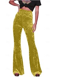 Retro / vintage Anii 1960 Hippie Lung Pantaloni cu fund clopot Hippie Culoare solidă Pentru femei Carnaval Purtare Zilnică Parada Mândriei Luna Mândriei Adulți Pantaloni