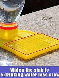 השקיית דבורים נגד טביעה 1 יחידות בקבוקי השקיית דבורים מפלסטיק, מאכיל דבורים, תואם לבקבוק מים מינרליים 30 מ"מ, נגד טביעה, אזור האכלת דבורים רחב