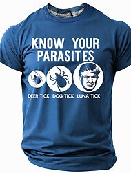 Miesten Hauska slangi T-paita Lyhythihainen T-paita 3D-tulostus Tiukka pyöreä kaula-aukko Paita Muoti Päivittäin Katu Päivittäin Musta Rubiini Sininen Kesä Kevät Vaatetus S M L XL XXL XXXL