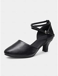beige cross strap tanssikengät - mukavat kitten heel ballroom & tango performanssikengät