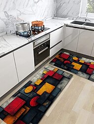 Küchenmatte mit Holzstruktur, Flurteppiche, waschbar, für Schlafzimmer, Wohnzimmer, Küche, Badezimmer, rutschfeste Fußmatten