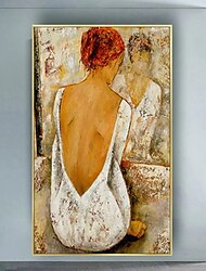 Pure Lady  oil painting 100% Hand-painted girl back Oil Painting Lady Abstract oil painting Canvas Art wall  Painting for Living Room Bedroom Home Decor Wall Art