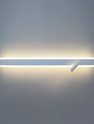 LED fali lámpa szalagdizájn fel és le fény 40/60/80/100/120cm modern LED háttér fali lámpa nappali hálószoba éjjeli lámpa 10w alumínium beltéri fali lámpa világítótest meleg fehér 1db fekete 110-240v