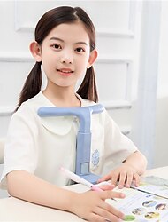Corrector de postura para sentarse, escritorio de escritura con visión ajustable en altura para estudiantes, corrector de postura para sentarse para niños que leen y escriben, antimiopía.