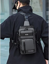 Borsa a tracolla tattica da uomo - zaino a tracolla multiscomparto impermeabile, molteplici metodi di trasporto, stile sportivo per esterni, adatto per viaggi, escursioni e spostamenti quotidiani