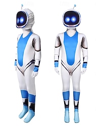 Robot futuristico Astro Bot Costume Body Giornata STEM Cosplay for Per uomo Ragazzi Adulti Bambini Halloween Carnevale Performance Vestirsi in modo educativo Vestiti per eventi scolastici