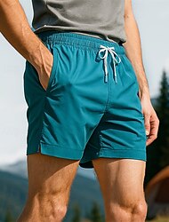 Miesten Juoksushortsit urheilushortsit Ulko- Normaali Vedenkestävä Tuulenkestävä Nopea kuivuminen Kevyt Shortsit Joustava vyötärö Valkoinen Armeijan vihreä Kalastus Golf Juoksu S M L XL XXL