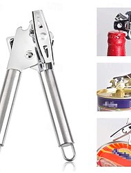 abridor de latas multifuncional, faca de lata de aço inoxidável, abridor de garrafas, utensílio de cozinha