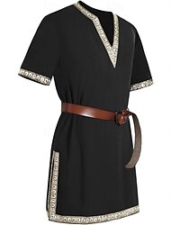 Keskiaika Renessanssi Pusero Tunika Ren Faire Normaali Miesten Viikinki Halloween Suoritus Ren Faire Aikuisten Toppi Kesä Kevät Syksy
