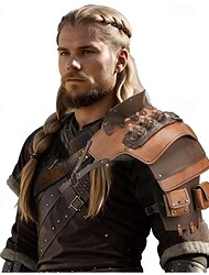 Punk & goottilainen Keskiaika Renessanssi Aseet ja haarniskat Naamiaisasu Ren Faire Soturi Ritari Miesten Viikinki Naamiaiset Suoritus Näyttämö Naamiaiset Aikuisten Olkapääpanssarit
