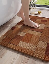 Tappetino da bagno assorbente, ad asciugatura rapida, antiscivolo, spesso, per ingresso WC, anticaduta, resistente, lavabile, per uso interno. Tappetino da bagno assorbente, ad asciugatura rapida, antiscivolo, spesso, per ingresso WC, anticaduta, resistente, lavabile, per uso interno.