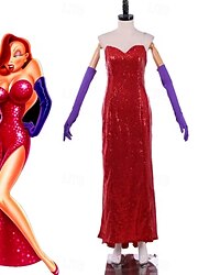 Chi ha incastrato Roger Rabbit? coniglio jessica Vestito Film d'avventura Costume Sexy Cosplay di film for Per donna Adulti Halloween Carnevale Giornata mondiale del libro Performance Feste